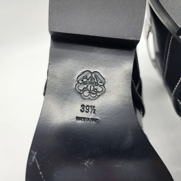 Alexander McQueen Cage Buckle Flat Ankle Boots 39.5 - Picture 3 of 9